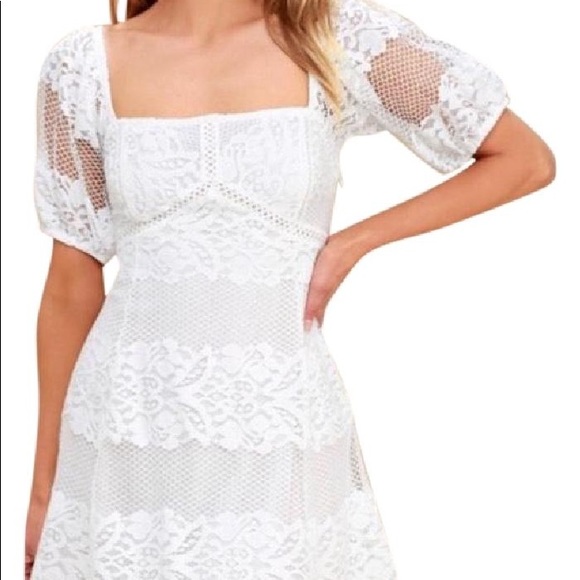 Free People Lace A-Line Dress - Picture 6 of 8